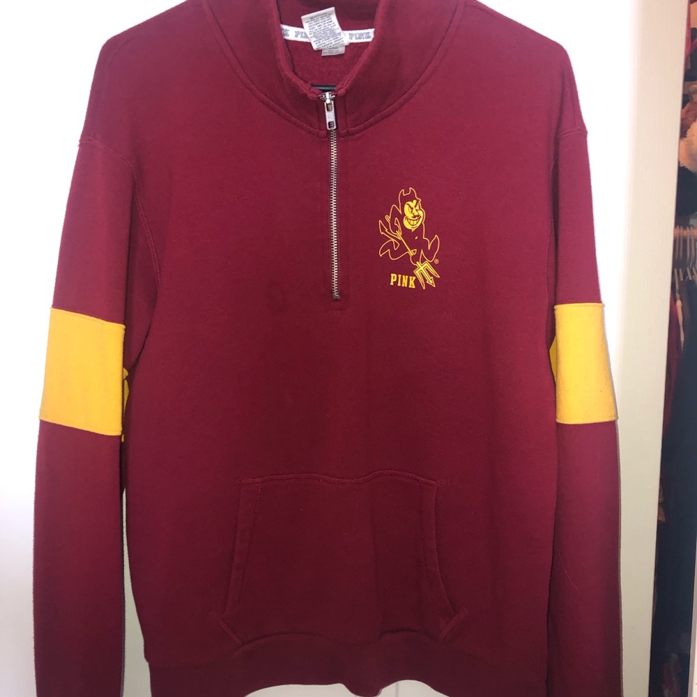 PINK Arizona state quarter zip sweatshirt
